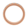 Sapphire Row Lab-Grown Diamond Rope-Edge Eternity Band - 14K Rose Gold, 2.5 mm, 4.5 (view 2)