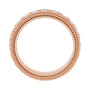 Sapphire Row Lab-Grown Diamond Rope-Edge Eternity Band - 14K Rose Gold, 2.5 mm, 5.5 (view 2)