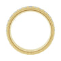 Sapphire Row Lab-Grown Diamond Rope-Edge Eternity Band - 14K Yellow Gold, 2 mm, 6.5 (view 2)