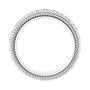 Sapphire Row Lab-Grown Diamond Rope-Edge Eternity Band - 14K White Gold, 2.5 mm, 5 (view 2)