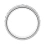 Sapphire Row Lab-Grown Diamond Rope-Edge Eternity Band - 14K White Gold, 2.5 mm, 8 (view 2)