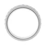 Sapphire Row Lab-Grown Diamond Rope-Edge Eternity Band - 14K White Gold, 2 mm, 5.5 (view 2)