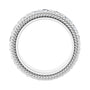 Sapphire Row Lab-Grown Diamond Rope-Edge Eternity Band - 14K White Gold, 3 mm, 4.5 (view 2)