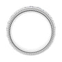 Sapphire Row Lab-Grown Diamond Rope-Edge Eternity Band - 14K White Gold, 3 mm, 7.5 (view 2)