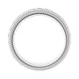 Sapphire Row Lab-Grown Diamond Rope-Edge Eternity Band - Platinum, 2 mm, 4.5 (view 2)