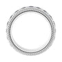 Sapphire Row Lab-Grown Diamond Rope-Edge Eternity Band - Platinum, 3 mm, 6.5 (view 2)