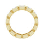 Sapphire Row Natural Diamond Emerald-Cut Bezel Band - 10K Yellow Gold, 5.25 (view 2)