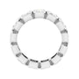 Sapphire Row Lab-Grown Diamond Emerald-Cut Bezel Band - 10K White Gold, 4.5 (view 2)