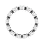 Sapphire Row Lab-Grown Diamond Oval Bezel Band - 10K White Gold, 5 (view 2)