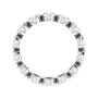 Sapphire Row Lab-Grown Diamond Oval Bezel Band - 10K White Gold, 7.5 (view 2)