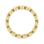 Sapphire Row Lab-Grown Diamond Oval Bezel Band - 10K Yellow Gold, 8 (view 2)