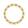 Sapphire Row Lab-Grown Diamond Oval Bezel Band - 10K Yellow Gold, 9 (view 2)