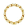 Sapphire Row Lab-Grown Diamond Oval Bezel Band - 14K Yellow Gold, 5 (view 2)