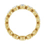 Sapphire Row Lab-Grown Diamond Oval Bezel Band - 14K Yellow Gold, 7 (view 2)