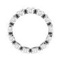 Sapphire Row Lab-Grown Diamond Oval Bezel Band - 10K White Gold, 5.25 (view 2)
