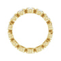Sapphire Row Lab-Grown Diamond Oval Bezel Band - 10K Yellow Gold, 7.5 (view 2)