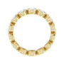 Sapphire Row Lab-Grown Diamond Oval Bezel Band - 14K Yellow Gold, 6.5 (view 2)