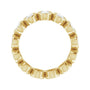 Sapphire Row Lab-Grown Diamond Oval Bezel Band - 10K Yellow Gold, 4.75 (view 2)