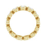 Sapphire Row Lab-Grown Diamond Oval Bezel Band - 10K Yellow Gold, 5.25 (view 2)
