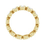 Sapphire Row Lab-Grown Diamond Oval Bezel Band - 10K Yellow Gold, 5.75 (view 2)