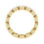 Sapphire Row Lab-Grown Diamond Oval Bezel Band - 10K Yellow Gold, 6.25 (view 2)