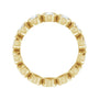 Sapphire Row Lab-Grown Diamond Oval Bezel Band - 10K Yellow Gold, 6.75 (view 2)