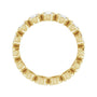 Sapphire Row Lab-Grown Diamond Oval Bezel Band - 10K Yellow Gold, 8.25 (view 2)