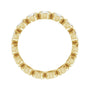 Sapphire Row Lab-Grown Diamond Oval Bezel Band - 10K Yellow Gold, 8.75 (view 2)