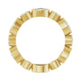 Sapphire Row Lab-Grown Diamond Oval & Emerald-Cut Bezel Band - 14K Yellow Gold, Oval 5 × 3 mm · 1 3/4 ctw (view 2)
