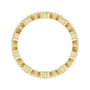 Sapphire Row Natural Diamond Beaded Halo Eternity Band - 14K Yellow Gold, 5.5 (view 2)