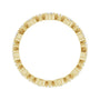 Sapphire Row Natural Diamond Beaded Halo Eternity Band - 14K Yellow Gold, 7.5 (view 2)