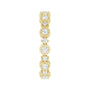 Sapphire Row Natural Diamond Beaded Halo Eternity Band - 14K Yellow Gold, 7.5 (view 3)