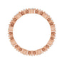 Sapphire Row Natural Diamond Beaded Halo Eternity Band - 14K Rose Gold, 4.5 (view 2)