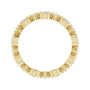 Sapphire Row Natural Diamond Beaded Halo Eternity Band - 14K Yellow Gold, 4 (view 2)