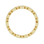 Sapphire Row Natural Diamond Beaded Halo Eternity Band - 14K Yellow Gold, 7 (view 2)
