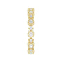 Sapphire Row Natural Diamond Beaded Halo Eternity Band - 14K Yellow Gold, 8 (view 3)