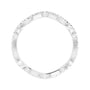 Sapphire Row Natural Diamond French-Set Wave Eternity Band - 14K White Gold, 6 (view 2)
