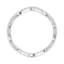 Sapphire Row Natural Diamond French-Set Wave Eternity Band - 14K White Gold, 7 (view 2)