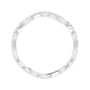 Sapphire Row Natural Diamond French-Set Wave Eternity Band - 14K White Gold, 8 (view 2)