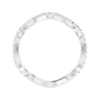Sapphire Row Natural Diamond French-Set Wave Eternity Band - Platinum, 5 (view 2)