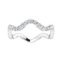 Sapphire Row Natural Diamond French-Set Wave Eternity Band - Platinum, 6 (view 3)