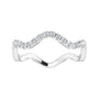 Sapphire Row Natural Diamond French-Set Wave Eternity Band - Platinum, 8 (view 3)
