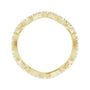 Sapphire Row Natural Diamond French-Set Wave Eternity Band - 14K Yellow Gold, 4 (view 2)