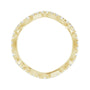 Sapphire Row Natural Diamond French-Set Wave Eternity Band - 14K Yellow Gold, 5 (view 2)
