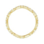 Sapphire Row Natural Diamond French-Set Wave Eternity Band - 14K Yellow Gold, 6 (view 2)
