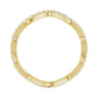 Sapphire Row Natural Diamond French-Set Wave Eternity Band - 14K Yellow Gold, 7 (view 2)
