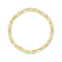 Sapphire Row Natural Diamond French-Set Wave Eternity Band - 14K Yellow Gold, 8 (view 2)