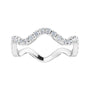 Sapphire Row Natural Diamond French-Set Wave Eternity Band - Platinum, 5.5 (view 3)