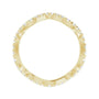 Sapphire Row Natural Diamond French-Set Wave Eternity Band - 14K Yellow Gold, 5.5 (view 2)