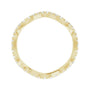 Sapphire Row Natural Diamond French-Set Wave Eternity Band - 14K Yellow Gold, 6.5 (view 2)